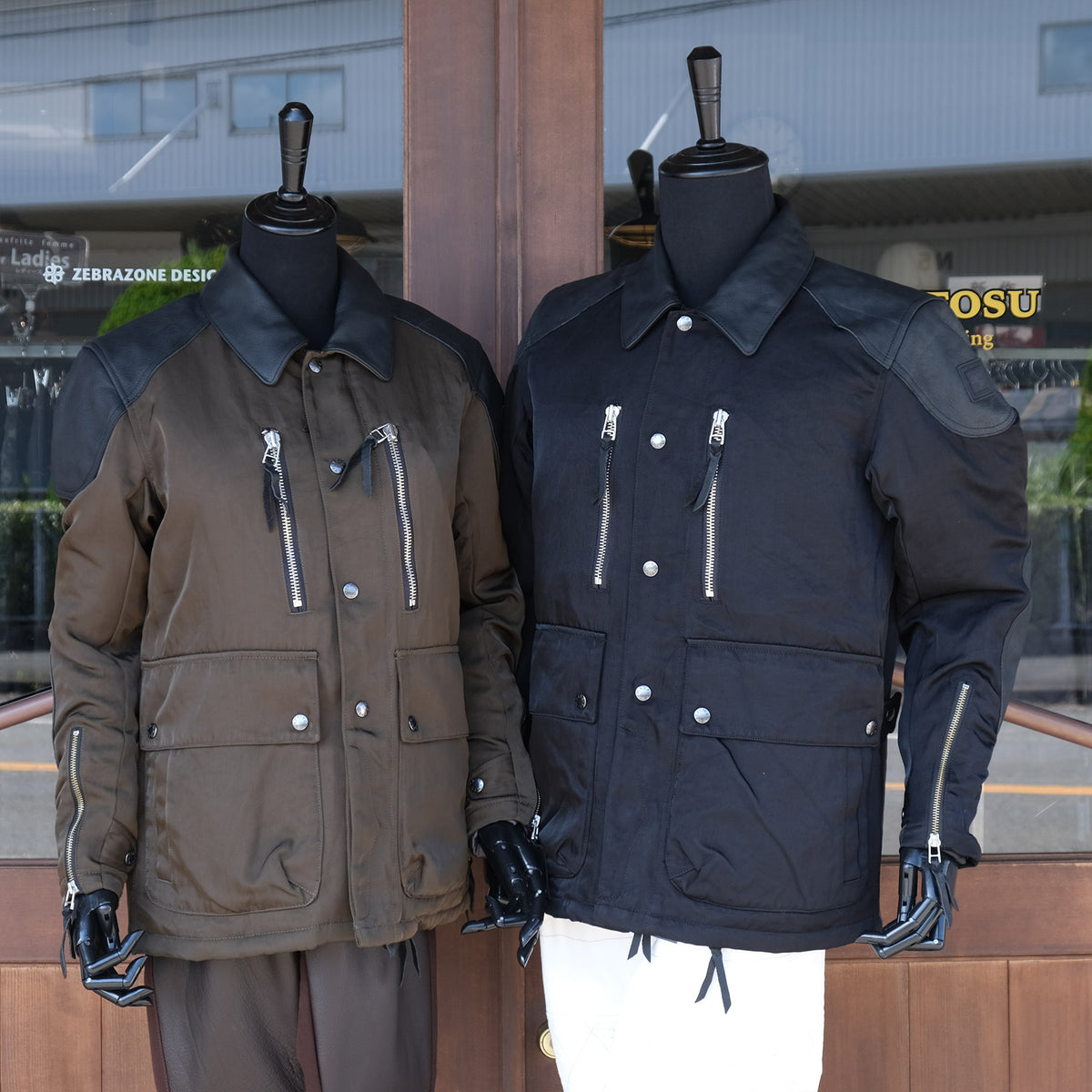 レザーパッチステンカラージャケットMFB-2600
